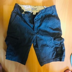 Boys blue cargo shorts